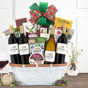 Cliffside Vineyards Quartet: Gourmet Wine Basket Z954-WC-762