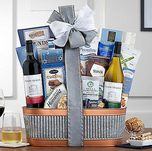 Baron Herzog Duet: Kosher Wine Basket Z954-WC-809