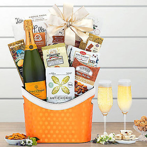 Elegant Expressions: Veuve Clicquot Champagne Gift Basket Z954-WC-844