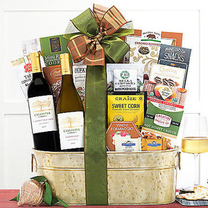 Callister Cellars Duet: Gourmet Wine Basket Z954-WC-742