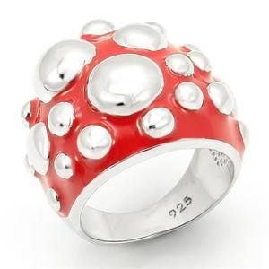 LOS162 - Rhodium 925 Sterling Silver Ring with No Stone A874-LOS162
