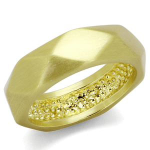LO3895 - Gold & Brush Brass Ring with No Stone A874-LO3895