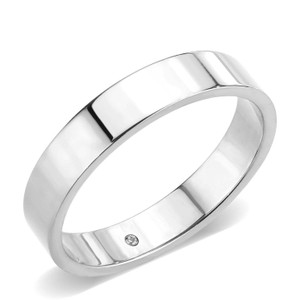 TK3832N- High Polished( No Plated) Stainless Steel Ring with Top Grade Crystal in Clear A874-tk3832n