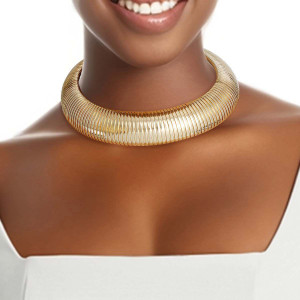 Gold Metal Flex Armor Collar Set T226-9485340508479