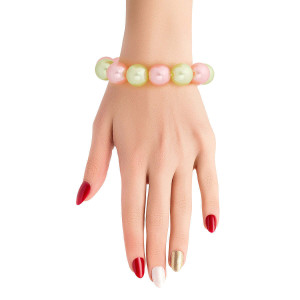 Pink Green Bubble Gum Pearl Bracelet T226-9485376553279