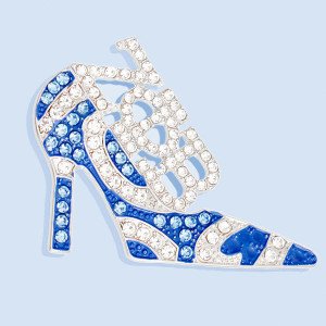 Brooch Zeta Phi Sorority Heel Pin for Women T226-9485308657983