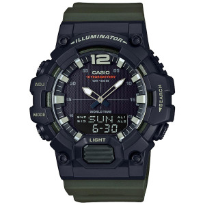 Casio Men's 'Classic' Quartz Resin Casual Watch, Color Green (Model: HDC-700-3AVCF) G818-HDC700-3AV
