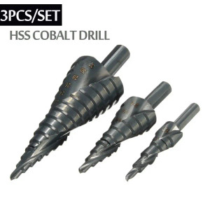 Color: Navy Blue, Ships From: CN - ZK3 HSS 4241 Cobalt Multiple Hole 50 Sizes Step Drill Bit Set To F640-12000029599505804