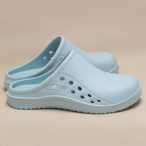Color: Clear, Shoe Size: 34.5 - Slip Resistant Laboratory Doctor Clogs Women Men EVA Medical Shoes  F640-12000039930298383