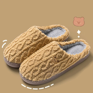 Color: Olivine, Shoe Size: 42-43, Ships From: CHINA - Asgard Women Winter Fur Slippers Indoor Fluff F640-12000043987481566