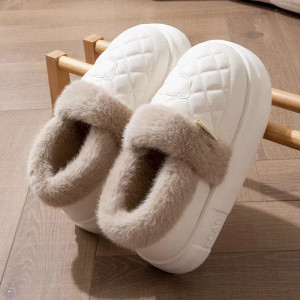 Color: DEEP BLUE, Shoe Size: 38-39, Ships From: CHINA - Asgard Women Fur Fuzzy Slippers Outdoor Wat F640-12000043988093878