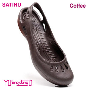 Color: Beige, Shoe Size: 35 - Certified Satihu Summer New Lightweight Anti Slip Hole Shoes  Clog Fo F640-12000033862542353