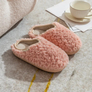 Color: Straw, Shoe Size: 38-39, Ships From: CHINA - Crestar Warm Fluffy Women Slippers Winter New I F640-12000043893327538