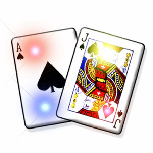 Blackjack Flashing Body Light Lapel Pins A706-3190000