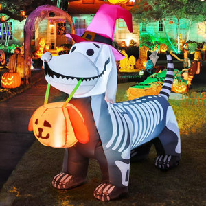 5FT Halloween Skull Puppy Inflatable Outdoor Decorations Q119-CJJT2151203