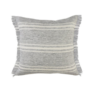 24" X 24" Gray Zippered Geometric Indoor Outdoor Throw Pillow N270-517791