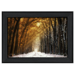 Autumn to Winter Black Framed Print Wall Art N270-405476