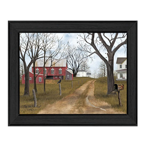 The Old Dirt Road 1 Black Framed Print Wall Art N270-404498