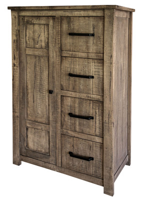 37" Brown Solid Wood Four Drawer Chest N270-524592