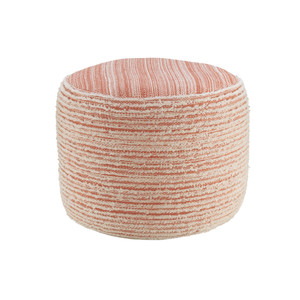 18" Pink Polyester Ottoman N270-517905