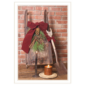 Let Christmas Live 3 White Framed Print Wall Art N270-404405