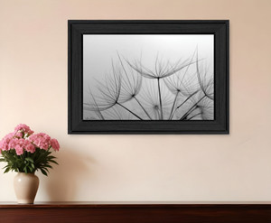 Love is a Delicate Flower Black Framed Print Wall Art N270-530158