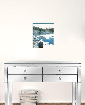 The Lookout 3 White Framed Print Wall Art N270-406249