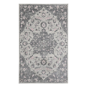 8' X 11' Gray Medallion Power Loom Area Rug N270-531559