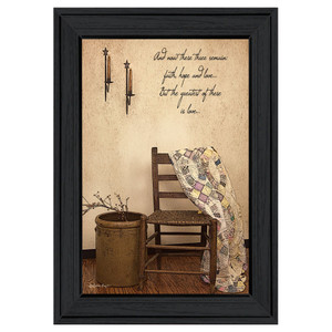 These Three Remain 2 Black Framed Print Wall Art N270-406433