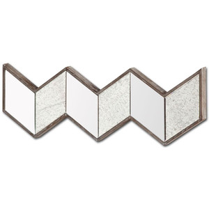 12" Natural Novelty Framed Accent Mirror N270-376370