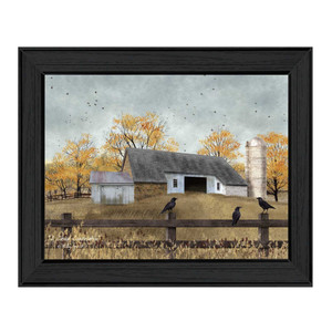 A Casual Conversation 2 Black Framed Print Wall Art N270-404499
