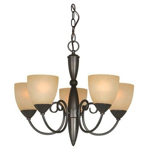 Classic Style 5-Light Bronze Chandelier 21-inch x 18-inch Q280-HV21X18C7542