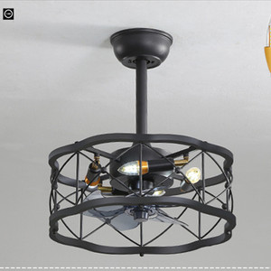 Color: Frosted black 45in diameter, power: 220V - Idyllic American Fan Lamp Nordic Minimalist Dinin Q119-CJSN163877001AZ
