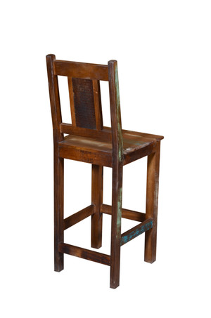 30" Brown Solid Wood Bar Height Bar Chair N270-488810