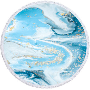 style: I, Size: 540g finished towel material - Factory Direct Supply Of Round Printed Beach Towels, Q119-CJHD107527033GT