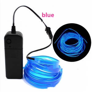 Color: Blue, Size: 5m - EL Unilateral Cold Light Luminous Line 1-5 Meters Set Car Creative Decorati Q119-CJHD109605105EV