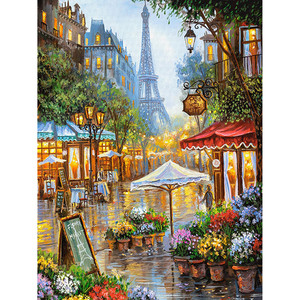 Color: A1A, Size: Round 60x45cm - Diamond Mosaic Painting, Beautiful Street Photography, Rhinestone Q119-CJZS117463610JQ