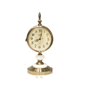 Color: White - Living Room Retro Desk Clock Clock Creative Home Porch TV Cabinet Clock Decoration Q119-CJZS107033301AZ