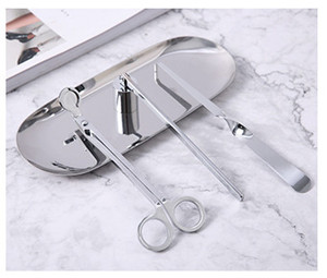 Color: Silver, Size: Fourpiece set - Aromatherapy Candle Tool Set Stainless Steel Four-piece Candle Q119-CJZS118853208HS