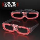 Sound Activated Glasses Red A706-856700