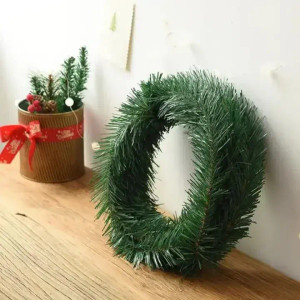 Color: Deep Sapphire - 5.5m Artificial Green Christmas Garland Pine Tree Rattan Christmas Decoratio F640-12000036605371925