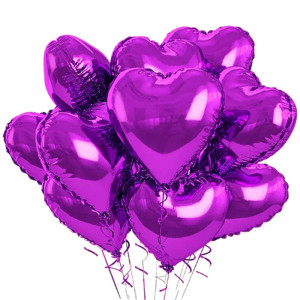 Color: GRAY, Ballon Size: 18inch, Shape: Number - 60-5PCS Red Heart Foil Balloons Inflatable Helium F640-12000041019213574
