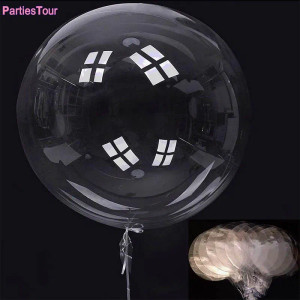 Color: Laser, Ballon Size: 18inch - 10pcs 8/10/12/16/18/20/24/inch Transparent Bobo Balloon Clear B F640-12000042230255061