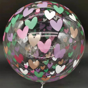 Color: Laser, Ballon Size: 10inch - 10pcs Printed Bubble Balloon 20inch Transparent Bobo Balloon Mu F640-12000038848133324