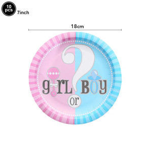 Color: MINT GREEN - Gender Reveal Party Decorations Disposable Tableware Plates Cups Napkins Tablec F640-12000038370824832