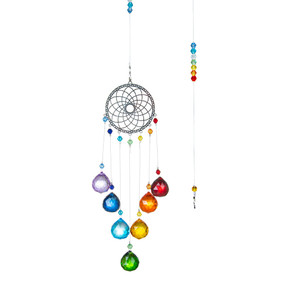 Color: Flower type colorful - Pendant Tree Of Life Retro Bauhinia Moon Flower-Shaped Colorful Light Q119-CJZS107998703CX