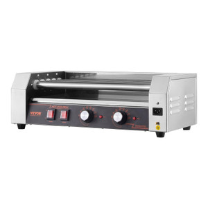 Hot Dog Roller, 12 Hot Dog 5 Rollers, Stainless Steel Sausage Grill Cooker, 750W Hot Dog Machine wi E415-SYGDSRGJ5GWGYX8SUV1