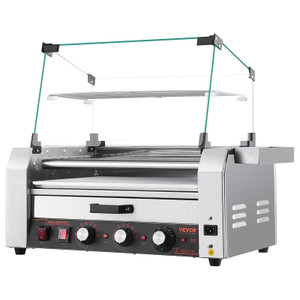 Hot Dog Roller, 18 Hot Dog 7 Rollers, Stainless Steel Sausage Grill Cooker, 1200W Hot Dog Machine w E415-DMBBWHGDSRGJ2FTW9V1