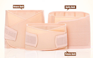 Size: XXL - 3in1 Belly/Abdomen/Pelvis Postpartum Belt Body Recovery Shapewear Belly Slim Waist Cinc Q119-CJNSFSYD00022-XXL