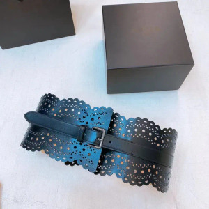 Color: green, Belt Length: 85cm - Women's Corset Dermis Wide Belt Vintage Luxury Designer Elegant S F640-12000043094358939